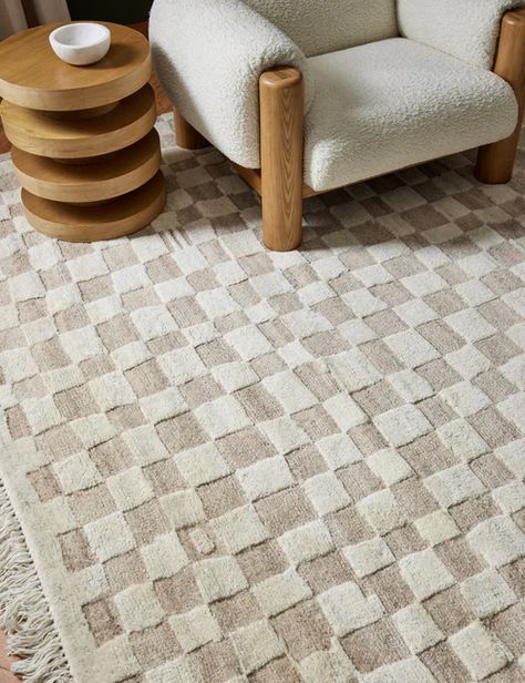 Checkered Rugs, Checkerboard Rug, Sarah Sherman, Sarah Sherman Samuel, Deco Nature, Rug Guide, Lulu And Georgia, Checkered Rug, Rug Texture