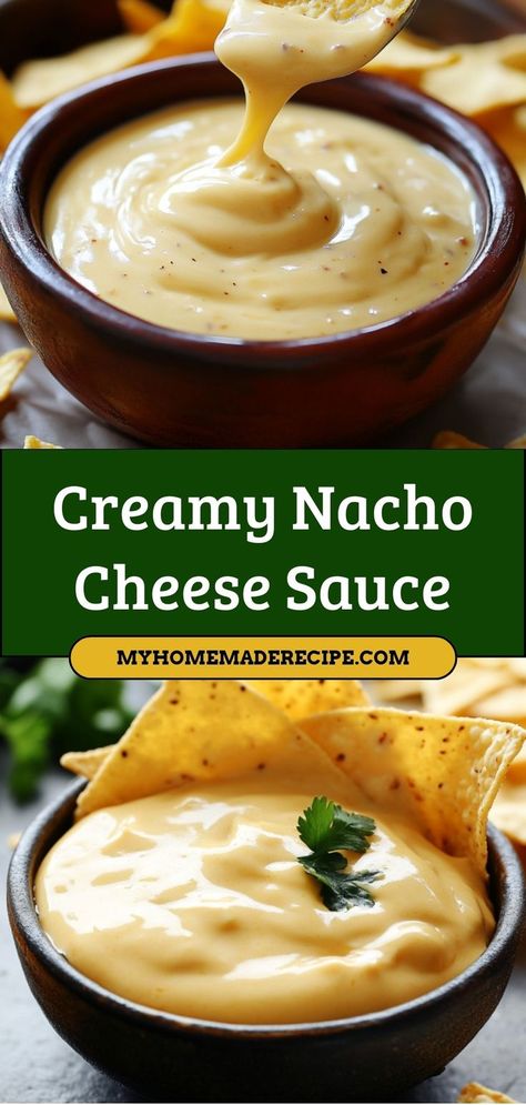 This Creamy Nacho Cheese Sauce is perfect for dipping or drizzling over your favorite dishes. Made with a blend of cheese and spices, it’s the ultimate comfort food topping. Ingredients: 1 cup shredded cheddar cheese 1/2 cup milk 2 tbsp butter 1 tsp paprika A creamy, cheesy sauce that makes everything taste better Nacho Cheese Sauce Recipe, Mexican Sauce Recipes, Nachos Cheese Recipe, Nachos Cheese Dip, Cheddar Cheese Recipes, Homemade Cheese Sauce, Delicious Dips Recipes, Cheddar Cheese Sauce, Nacho Cheese Sauce