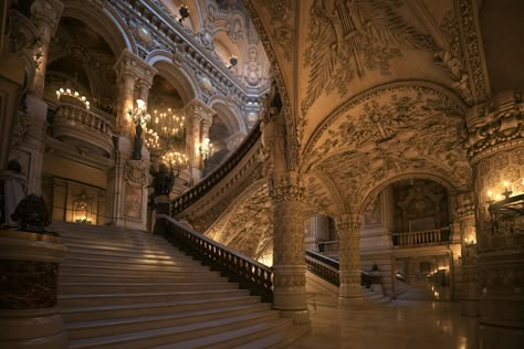 Castle Ballroom, Ballroom Aesthetic, Architecture Baroque, Charles Garnier, Opera Garnier, Castle Aesthetic, Castles Interior, Architecture Wallpaper, Royal Aesthetic