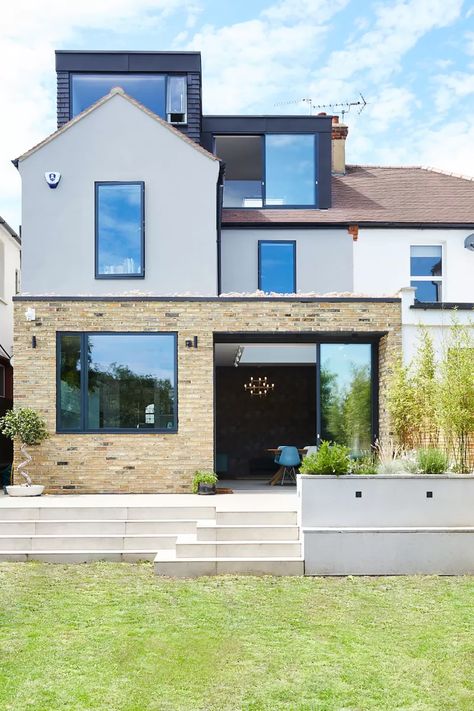 Wanstead #104 — Archea 1930s House Extension, Rear Extension Ideas, Uk Architecture, Architecture Development, Architectural Technologist, Extension Inspiration, House Structure, Bungalow Extensions, Extension Plans