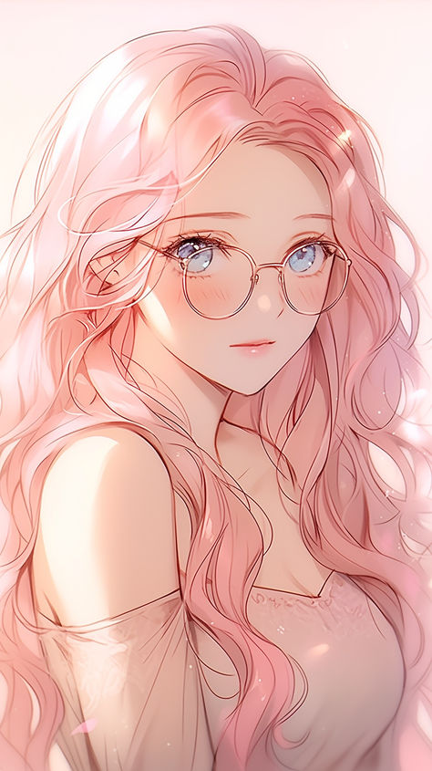 Pretty Anime Women Pink Hair, Anime Female With Pink Hair, Pink Hair Anime Girlies, Anime Wavy Hair Female, Pink Anime Female, Pink Hair Anime Female Characters, Anime Pink Hair Woman, Pink Hair Blue Eyes Anime, Pink Haired Girl Art