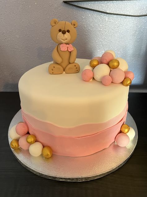 Bear Baby Shower Cake Girl, Teddy Bear Baby Shower Cake Girl, Teddy Bear Baby Shower Theme Girl, Teddy Bear Centerpieces, Cake For Baby Shower, Teddy Bear Baby Shower Theme, Baby Shower Oso, Bear Baby Shower Cake, Cake For Baby