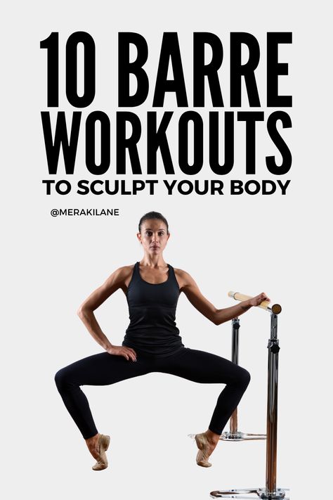 7 Full Body Barre Workouts that Tighten & Tone Everything Barre Blend Workout, Dancers Body Workout, Barre Sequence, Barre Workout Aesthetic, Dancer Body Workouts, Pure Barre Workout, Barre Moves, Barre Body, Ballet Barre Workout