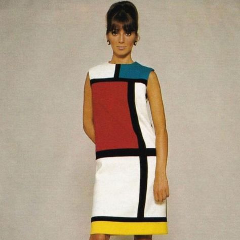 Mary Quant Fashion, Mondrian Dress, 1960s Patterns, 60s Women, Mary Quant, 1960's Dress, Mod Fashion, Linnet, Paper Pattern