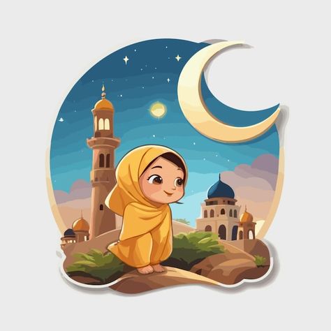 Cartoon Mosque, Ramadan Cartoon, Ramadan Illustration, Moon Background, Frame Wallpaper, About Ramadan, Photo Frame Wallpaper, Preschool Art Activities, Framed Wallpaper