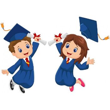 Graduates Students College Student In Graduation Gowns Educated 67C Cartoon Graduation, Kindergarten Graduation Pictures, Graduation Cartoon, Animated Clipart, Student Picture, Badge Template, Kids Playroom Decor, Kids Graduation, Clip Art Pictures