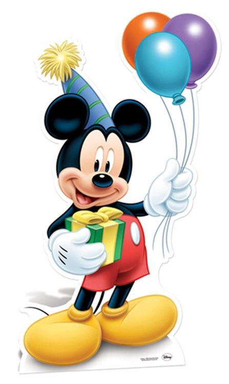 Mickey Mouse holding Balloons Party LIFESIZE CARDBOARD CUTOUT STANDUP Birthday | eBay Happy Birthday Mickey Mouse, Γενέθλια Mickey Mouse, Birthday Mickey Mouse, Mickey Mouse Images, Mickey Mouse Pictures, Mickey Mouse Clubhouse Birthday, Mouse Pictures, Mickey Mouse Art, Retro Disney