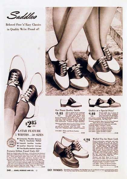 1940s black and white shoes 1940s Shoes, Saddle Oxfords, Fashion 1940s, Shoes Ads, Vintage Blog, Saddle Shoes, 40s Fashion, Va Va Voom, Vintage Advertisement