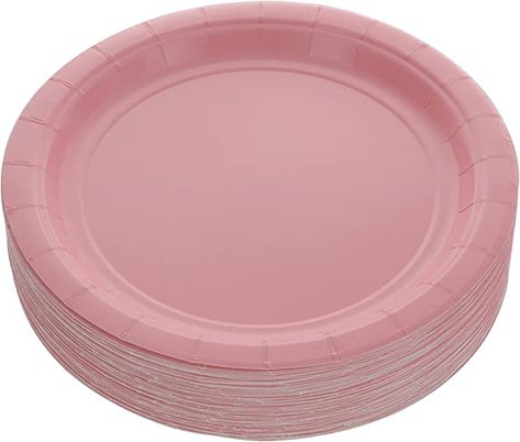 Amazon.com: Amcrate Pink Disposable Party Paper Dessert Plates 6 3/4" - Ideal for Weddings, Party’s, Birthdays, Dinners, Lunch’s. (Pack of 50) : Health & Household Baby Pink Plates, Pink Disposable Plates, Pink Paper Plates, 14th Birthday Party Ideas, Pink Plates, Rugby Club, Carrot Recipes, Disposable Plates, 14th Birthday