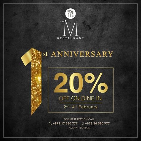 Restaurant Anniversary, Anniversary Poster Design, Anniversary Poster, New Year Post, Restaurant Marketing, Face Mug, Non Veg, Dine In, 1st Anniversary