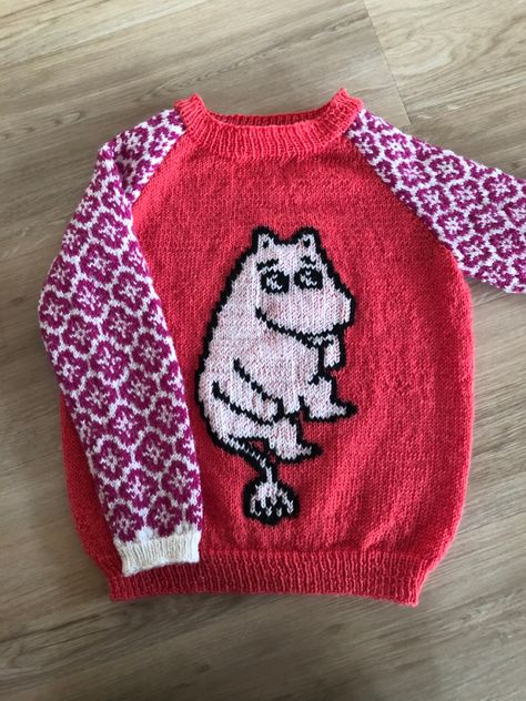 Moomin Knitting, Knitting Pattern Sweater, Pattern Sweater, Baby Knitting, Knitting Pattern, Christmas Sweaters, Knitting Patterns, Knitwear, Knitting