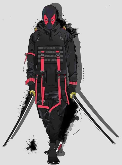 Samurai Concept, Modern Vampires, Urban Samurai, Arte Ninja, Pizza Art, Marvel Superheroes Art, Samurai Artwork, Urban Ninja, Ninja Art