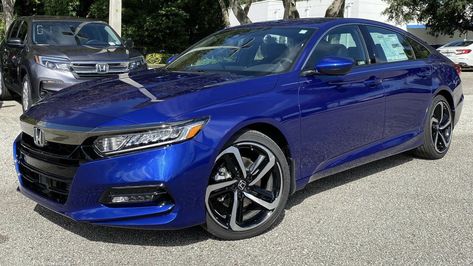 Blue Honda Accord Sport, Blue Honda Accord, Honda Accord Sport, Kia K5, Cars Mercedes, Dream Cars Mercedes, Girly Car Accessories, 2017 Honda Accord, Girly Car