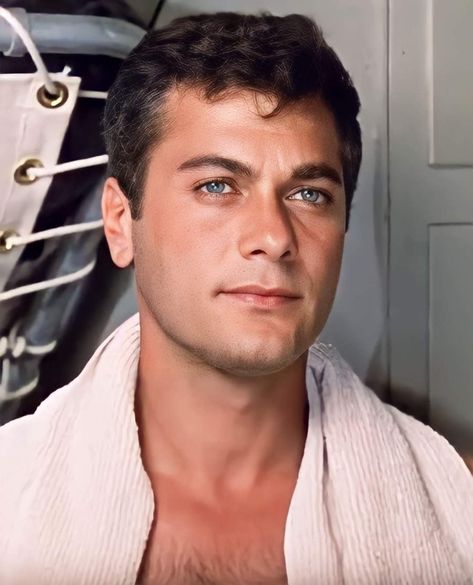 Attractive Face, Tony Curtis, Celebrity Hair, Tough Guy, First Language, Celebrity Hairstyles, Classic Movies, Face Cover, Another One