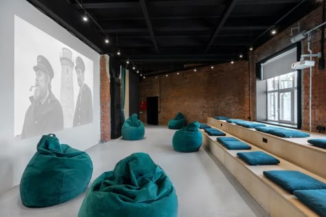 Bean Bag Office, Library Seating, Tiered Seating, Lectures Room, Multifunctional Space, Office Snapshots, Study Rooms, Coworking Space, Office Interior Design