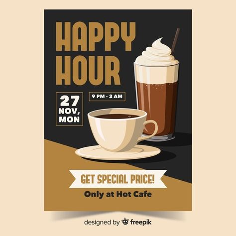 Cafe Offer Poster, Coffee Shop Poster Design Ideas, Cafe Poster Design Ideas, Cafe Banner Design, Coffee Shop Poster Design, Cafe Poster Design, Poster Design Coffee, Shop Poster Design, Cafe Flyer