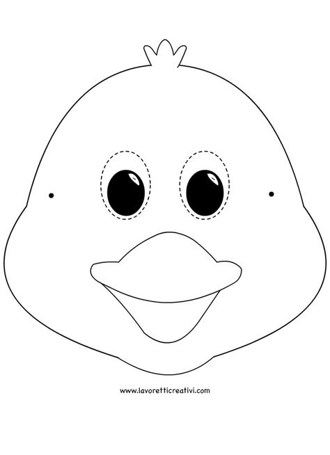 Masker Paper Duck, Duck Mask Printable, Kids Mask Template, Animals Face Mask For Kids, Duck Face Mask, Farm Animal Masks, Mask Coloring Page, Rooster Mask, Caterpillar Preschool