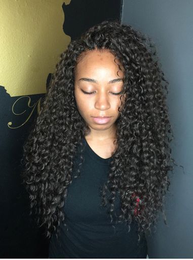 Girl with loose curls with her eyes closed Blonde Box Braids, Braided Hairstyles For Black Women Cornrows, Curly Crochet Hair Styles, Short Box Braids, Long Box Braids, Braided Ponytail Hairstyles, Pelo Afro, Short Braids, Crochet Braids Hairstyles