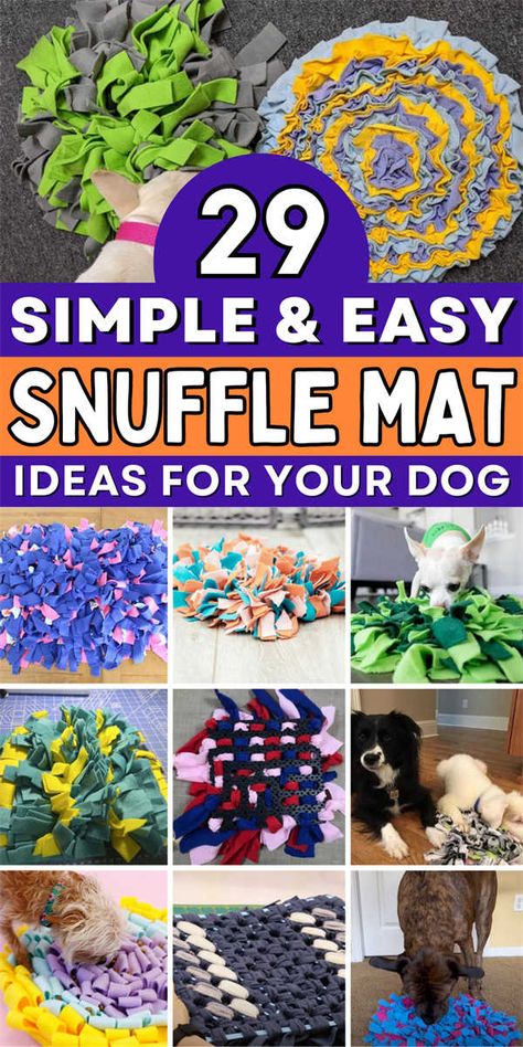 Make A Snuffle Mat, Diy Snuffle Mat, Dog Enrichment Toys, Dog Enrichment Ideas, Snuffle Mat, Mat Ideas, Diy Dog Toys, Dog Playground, Dog Enrichment