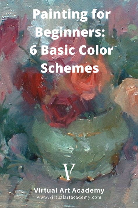 Color Study Art, Art Color Schemes, Impressionist Art Lessons, Visual Elements Of Art, Color Harmonies, Colorful Art Paintings, Mixing Colours, Beginner Artist, Oil Painting Lessons