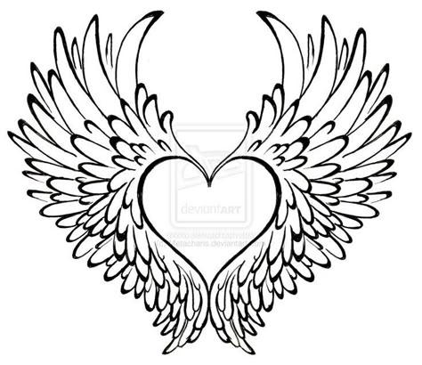 Another idea Middle Tattoo, Heart With Wings Tattoo, Alas Tattoo, Kunst Tattoos, Wing Tattoo Designs, Tattoo Heart, Wings Drawing, Angel Wings Tattoo, Wing Tattoo