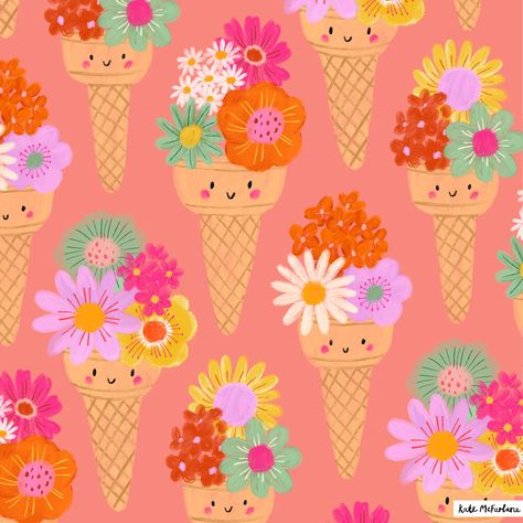 patterns — Kate McFarlane Coral Art Print, Craft Fairs Booth, Creative Bookmarks, Spring Prints, Creative Skills, Kids Graphic Tees, Just Leave, Happy Kids, Wallpaper Iphone Cute