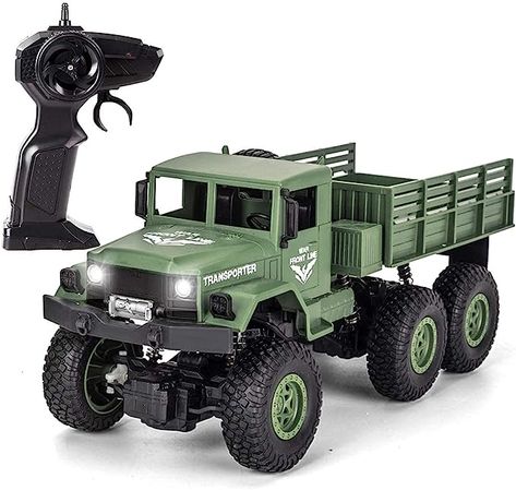 Amazon.com: XINGRUI 50 Minutes Playing Time RC Military Truck, JJRC Q69 Off-Road Remote Control Car 2.4Ghz 4WD 1:18 Scale Toy Vehicle for Kids Children Boy Gift : Toys & Games Birthday Candy Bouquet, Shark Toys, My Life Doll Accessories, My Life Doll, Car Gif, Rc Tractors, Remote Control Trucks, Rc Radio, Hobby Electronics