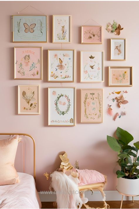 🧚‍♀️ Ready to Add a Little Magic to Your Bedroom? Transform your space into a fairy tale dream with just a few enchanting touches. 🌸 Fairy bedroom decor is all about soft pastel hues, sparkling lights, and a touch of whimsy. Whether it’s fairy lights or delicate bed linens, these small details can make all the difference. Want to know how? Find out how to create the perfect fairy-inspired bedroom here: https://dwelldecors.com/fairy-bedroom-decor/ Toddler Pink Bedroom Ideas, Subtle Princess Bedroom, Vintage Pink Girls Bedroom, Toddler Fairy Room, Unicorn Themed Bedroom Decorating Ideas, Vintage Girly Room, Teen Bedroom Door, Fairy Bedroom Decor, Girls Fairy Bedroom