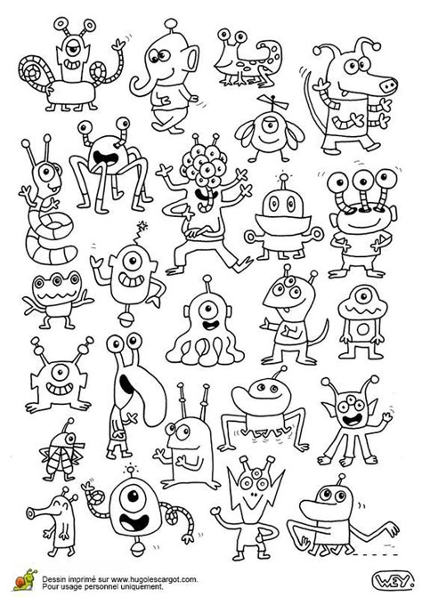 Space Character Art, Cute Alien Drawing, Alien Coloring Pages, Space People, Doodle Monster, People Eater, Arte Doodle, Puppet Ideas, Purple People