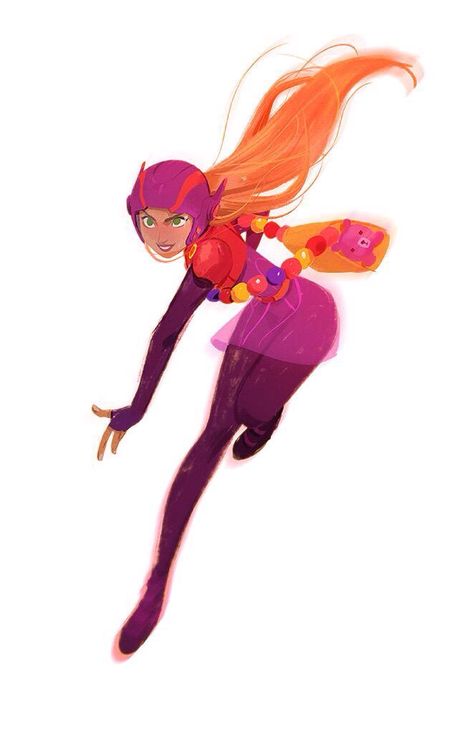 Big Hero 6 Fanart, Honey Lemon Big Hero 6, Mingjue Helen Chen, Marvel Fanart, Disney Artwork, Disney Favorites, Pinturas Disney, Honey Lemon, Hero 6