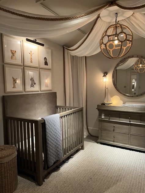 Restoration Hardware Luxury Baby Nursery, Cozy Baby Room, Baby Room Themes, Nursery Room Design, Baby Boy Room Nursery, Baby Room Inspiration, Nursery Room Inspiration, Baby Room Design, Nursery Baby Room