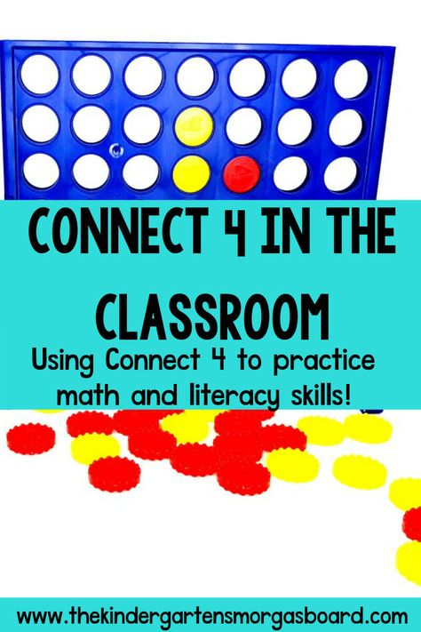 Connect 4 Classroom Game, Connect Four Math Game, Connect 4 Math Game, Gameschooling Kindergarten, Envision Math Kindergarten, Addition Games Kindergarten, Centers Kindergarten, Envision Math, Kindergarten Smorgasboard