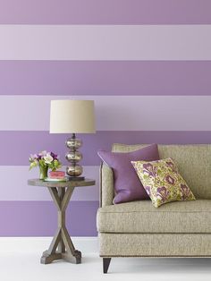 Lavender Color Room Bedrooms, Purple Wall Design Paint, Purple Painting Ideas Bedroom, Lavender Colour Room, Paint On Wall Ideas, Purple Wall Ideas, Lavender Accent Wall Bedroom, Purple Wall Painting Ideas Bedroom, Purple Wall Room Ideas