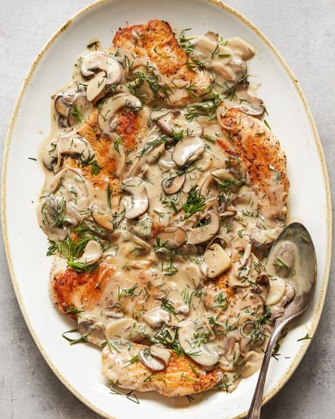 Chicken Stroganoff - Paleo, Whole30 | PrimalGourmet Paleo Stroganoff, Primal Gourmet, Turkey Stroganoff, Whole30 Chicken, Chicken Stroganoff, Homemade French Fries, Pork Cutlets, Whole30 Recipes, Paleo Whole 30