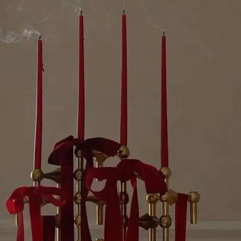 A true Christmas candelabra 🎀 Thank you @elaperona for this beauty 💖 Christmas Candelabra, True Christmas, December 13, Thank You, Christmas, On Instagram, Beauty, Quick Saves, Instagram