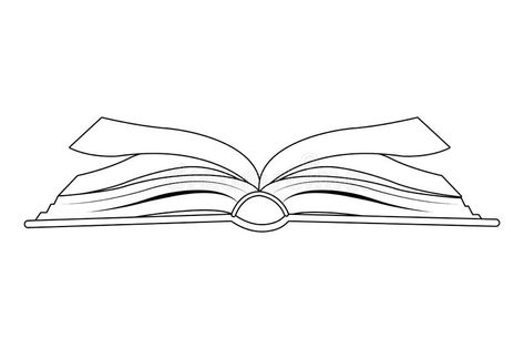 Illustration about Open book side view icon cartoon isolated in black and white vector illustration graphic design. Illustration of paper, design, library - 149736087 Hindi Divas Poster Design, Open Book Vector, Open Book Outline, Open Book Doodle, Open Book Drawing Simple, Open Book Sketch, Open Book Svg, Open Book Painting, Paper Icon