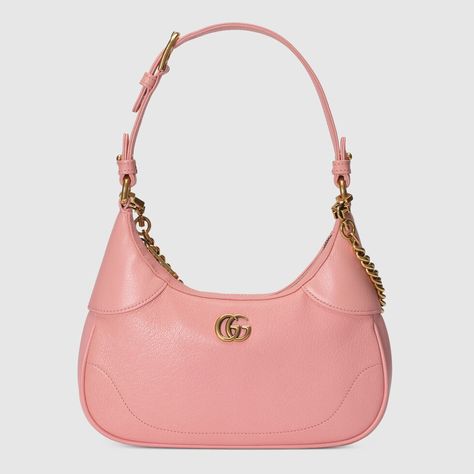 Gucci Shopping Bag, Pink Shoulder Bags, Pink Handbags, Gucci Shoulder Bag, Bags Aesthetic, Pretty Bags, Brand Style, Designer Shoulder Bags, Small Shoulder Bag