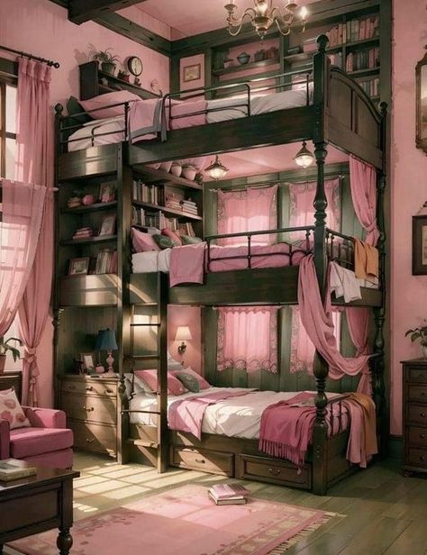 Weird, Fantastic, Beautiful and Odd | Triple bed | Facebook Weird Bedrooms, Weird Beds, Triple Bed, Triple Bunk Beds, Triple Bunk Bed, Triple Bunk, Aesthetically Pleasing, Bunk Beds, Bedroom