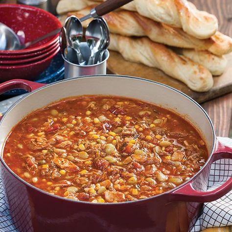 Warm up with a comforting bowl of this hearty Brunswick Stew. Best Brunswick Stew Recipe, Brunswick Stew Recipe, Brunswick Georgia, Brunswick Stew, Crockpot Stew, Beef Stew Crockpot, Soup And Stew, Stew Recipe, Southern Cooking