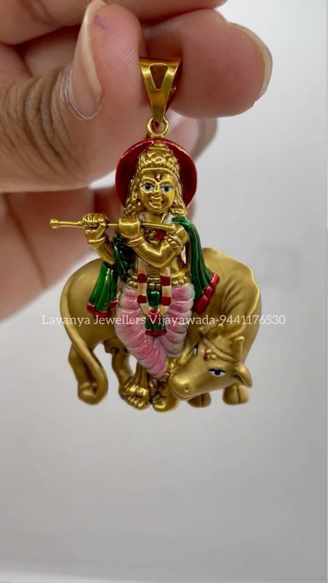 Krishna Pendant Gold, Krishna Ring, Temple Jewellery Jhumkas, Antique Haram, Gold Pendants For Men, God Idols, Locket Design, Bridal Jewels, New Gold Jewellery Designs