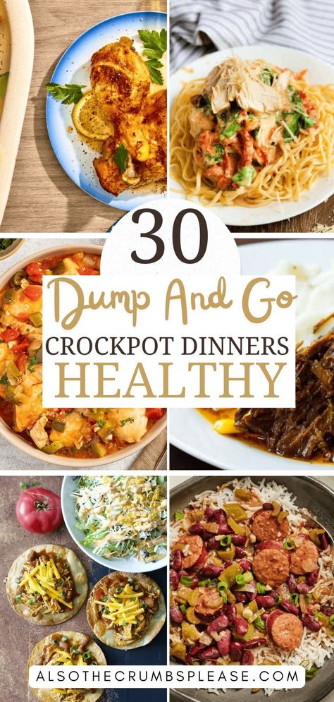 Simplify dinner with these 30 dump-and-go crockpot recipes! Perfect for busy nights, these meals are easy, delicious, and require minimal prep. 🍲✨ #CrockpotMeals #EasyDinnerIdeas #SlowCookerRecipes Dump And Go Crockpot Dinners Easy, Healthy Crockpot Dump Recipes, Dump And Go Crockpot Dinners Healthy, Quick Dinner Recipes For Two, Chili Sandwich, Easy Dump And Go Crockpot, Easy Crockpot Dump Meals, Dump And Go Meals, Dump And Go Crockpot Dinners