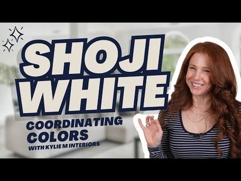 Paint Colors that Go With Shoji White - YouTube Shoji White Sherwin Williams Coordinating Colors, Shoji White With Contrast Trim, Shoji White Color Palette, Shoji White Cabinets, Shoji White Coordinating Colors, Shoji White Sherwin Williams, Sherwin Williams Shoji White, Coordinating Paint Colors, Create A Color Palette