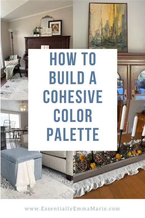 Picking Color Scheme For House, How To Build A Color Palette, Creating A Color Palette, Cozy House Color Palette, Cohesive Home Color Palette, Cohesive Color Palette, Warm Color Palette For Home, Cozy Bedroom Color Schemes, Color Palettes For Home