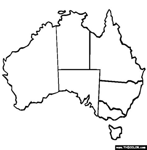 100% Free continents Coloring Pages. Color in this picture of an Australia and others with our library of online coloring pages. Save them, send them; they're great for all ages. Continent Coloring Pages, Australia Day Colouring Pages, World Map Coloring Page Free Printable, Outline Of Australia, Australia Geography, Australia Drawing, Map Of Australia Printable, Australia Continent, Geography Project