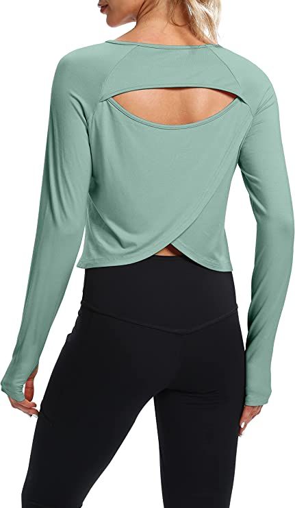 Tops For Women Long Sleeve, Athletic Wear Womens, Crop Tops For Women, Gym Crop Top, Cute Sports Bra, Yoga Dress, Yoga Long Sleeve, Long Sleeve Workout Top, Running Wear