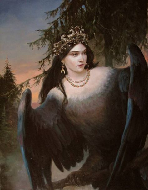 Slavic Mythology, Black Birds, Russian Culture, Fairytale Art, Russian Art, Pics Art, Mythical Creatures, Art Blog, Thor