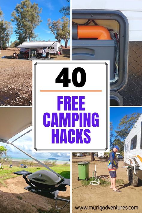 Caravan Camping Hacks, Off Grid Camping Hacks, Caravan Hacks Ideas, Caravan Hacks Australia, Caravan Set Up, Caravan Must Haves, Caravan Storage Hacks, Caravaning Hacks, 4wd Camping Setup Australia