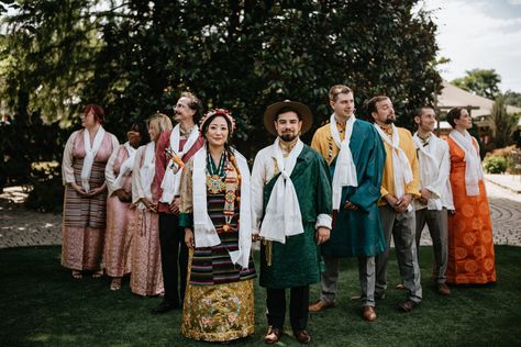 Tibetan and American dual ceremony. Photos taken by Daniela Guerrero Photography. Tibetan Wedding, Ceremony Photos, American Wedding, East Asia, North East, Bride Wedding, Dance Videos, Tibet, Wedding Bride