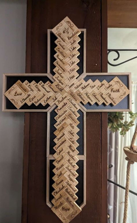 💲Dollar Tree Fanatics Crafts & Decor💲 | Finished my first cross | Facebook Tumbling Tower Block Cross, Dollar Tree Jenga Block Cross, Jenga Cross Craft, Dollar Tree Cross Crafts Diy, Clothespin Cross Diy, Wooden Squares Crafts, Diy Wooden Crosses Ideas, Jenga Block Cross Diy, Dollar Tree Tumbling Tower Crafts