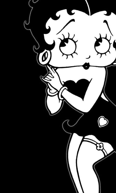 Betty Boop Wallpapers, Betty Boop Posters, Betty Boop Classic, Black Betty Boop, Betty Boop Art, Betty Boop Cartoon, Betty Boop Pictures, Black Art Pictures, Ethereal Art